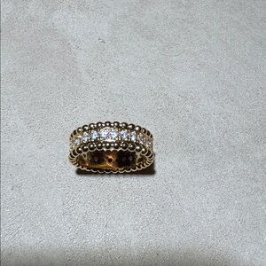 Elegant Gold and Silver Women's Ring